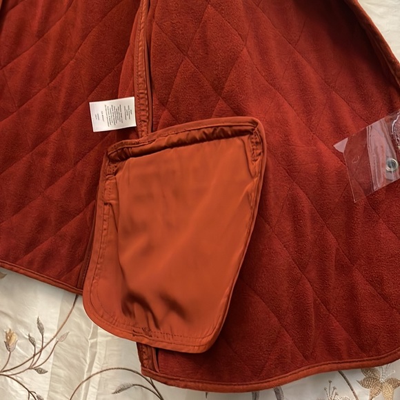 Talbots Mens Deep Orange Diamond Pattern Vest. Mint Condition - Picture 5 of 15